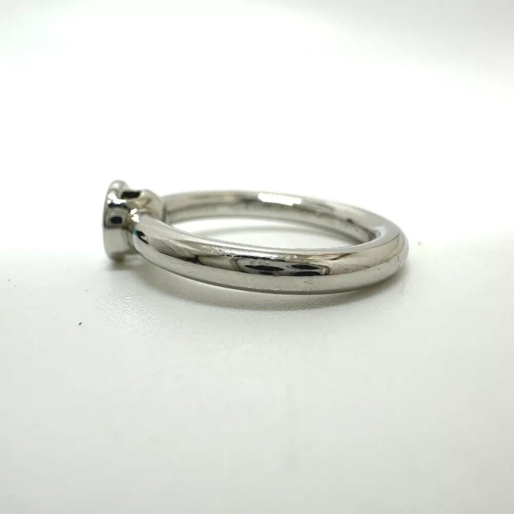 TIFFANY&Co. Bisset Diamond D0.33ct Ring Pt950 Silver - Picture 5 of 12